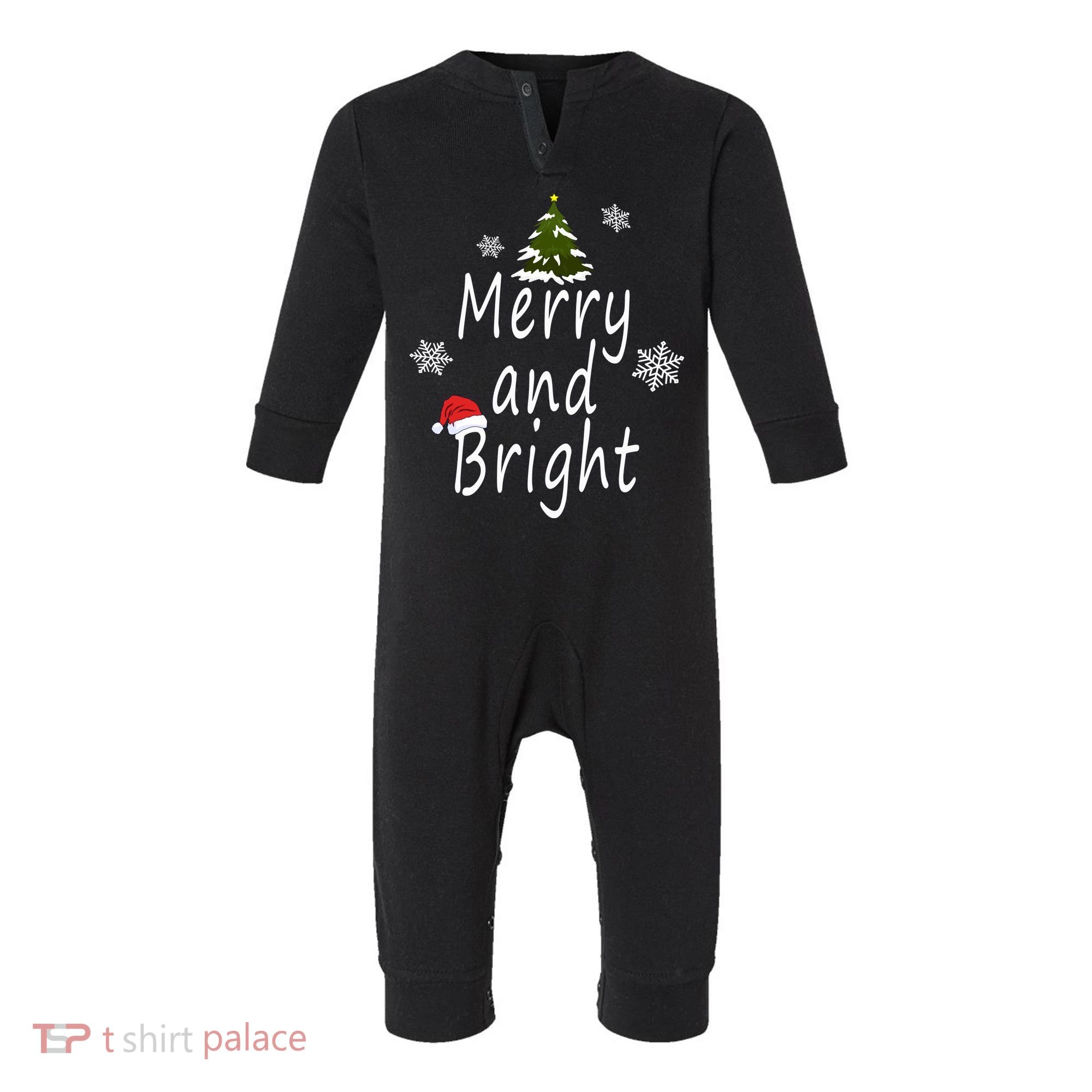 Merry And Bright | Merry Chrismas Infant Fleece One Piece