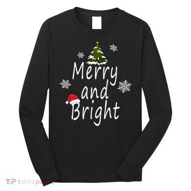 Merry And Bright | Merry Chrismas Long Sleeve Shirt