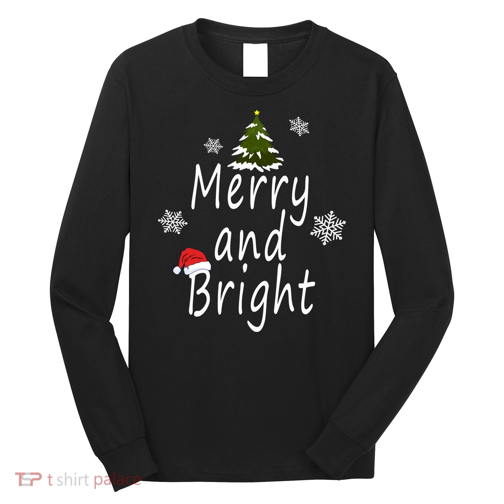 Merry And Bright | Merry Chrismas Long Sleeve Shirt