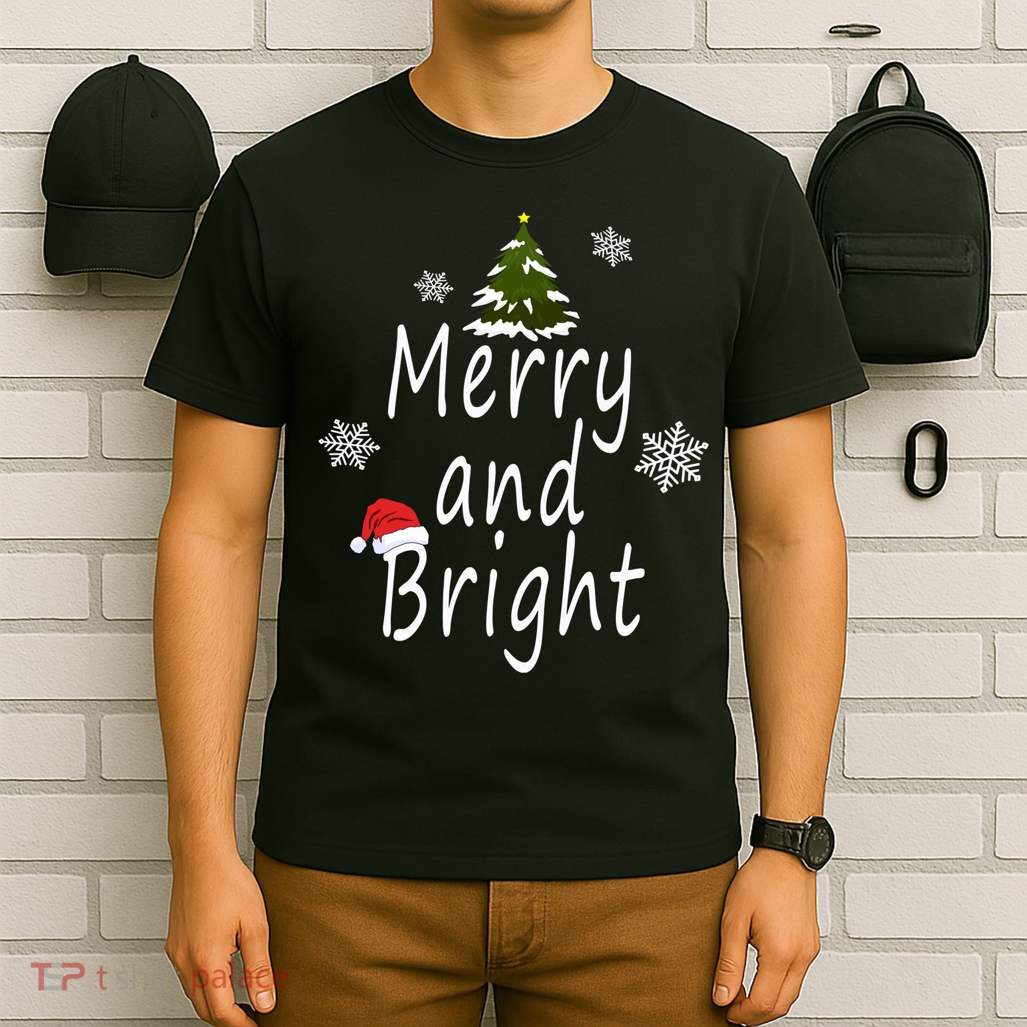 Merry And Bright | Merry Chrismas T-Shirt