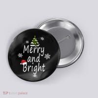 Merry And Bright | Merry Chrismas Button thumb 0