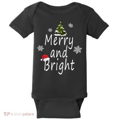Merry And Bright | Merry Chrismas Baby Bodysuit