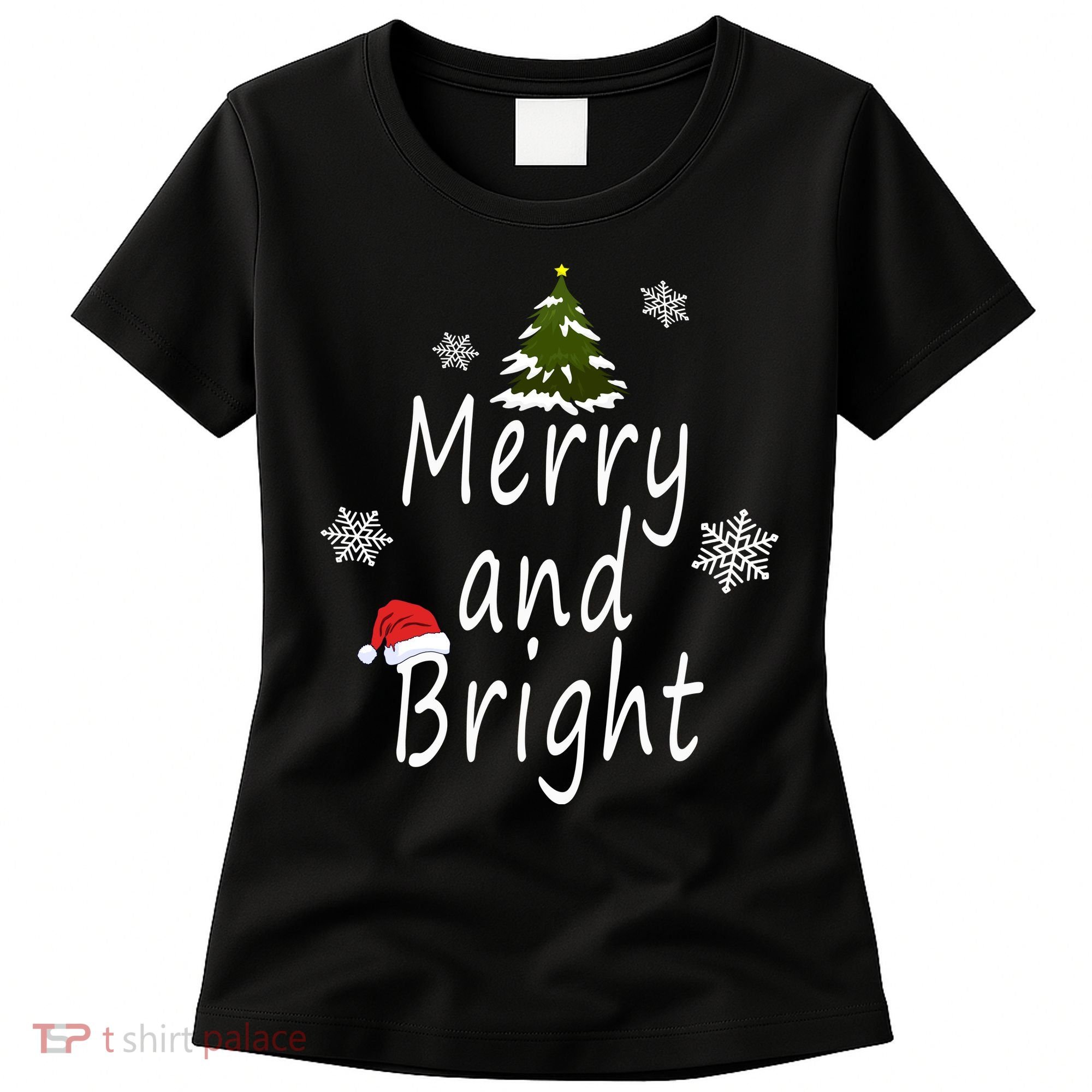 Merry And Bright | Merry Chrismas Women's T-Shirt