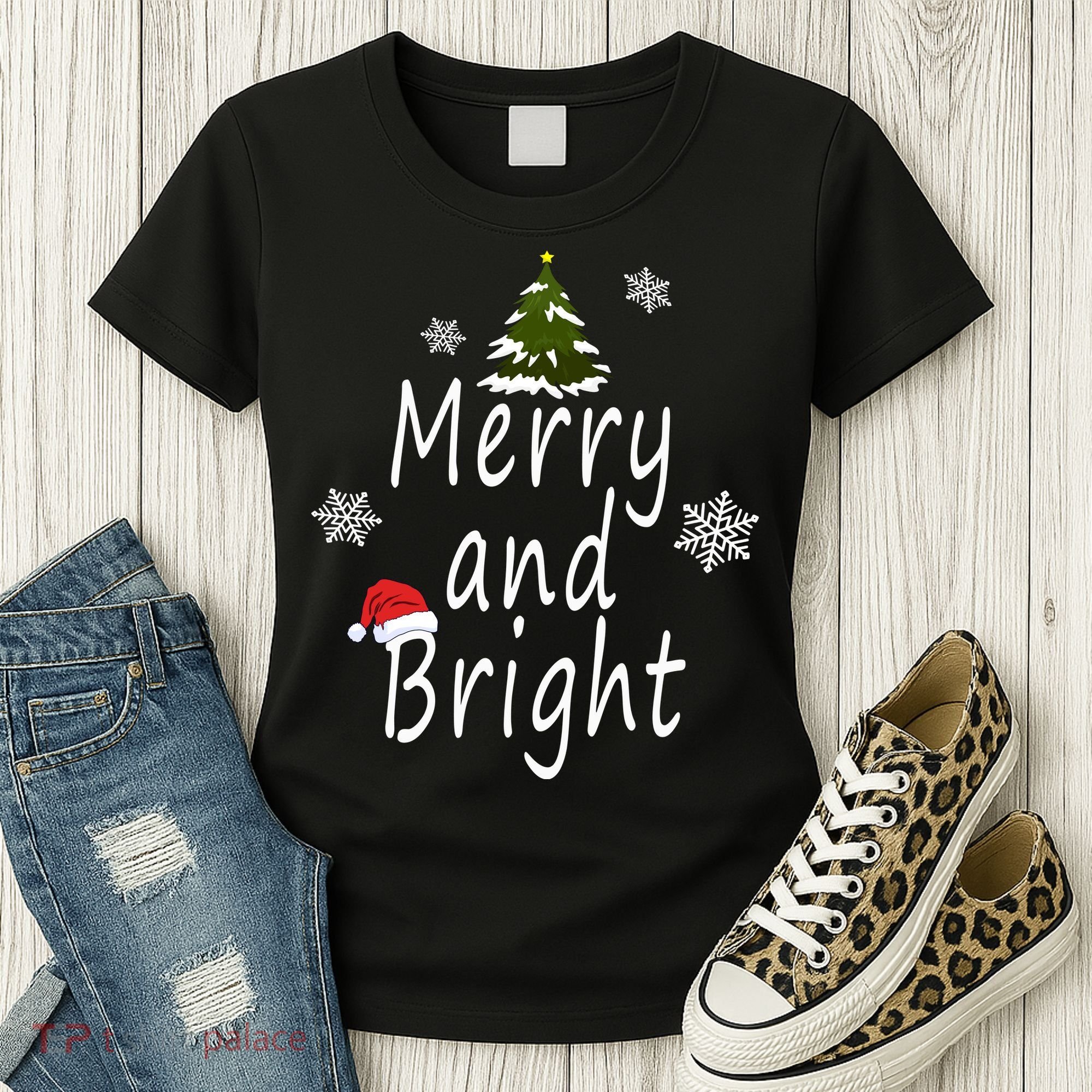 Merry And Bright | Merry Chrismas Women's T-Shirt