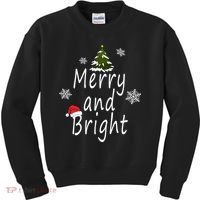 Merry And Bright | Merry Chrismas Kids Sweatshirt thumb 0