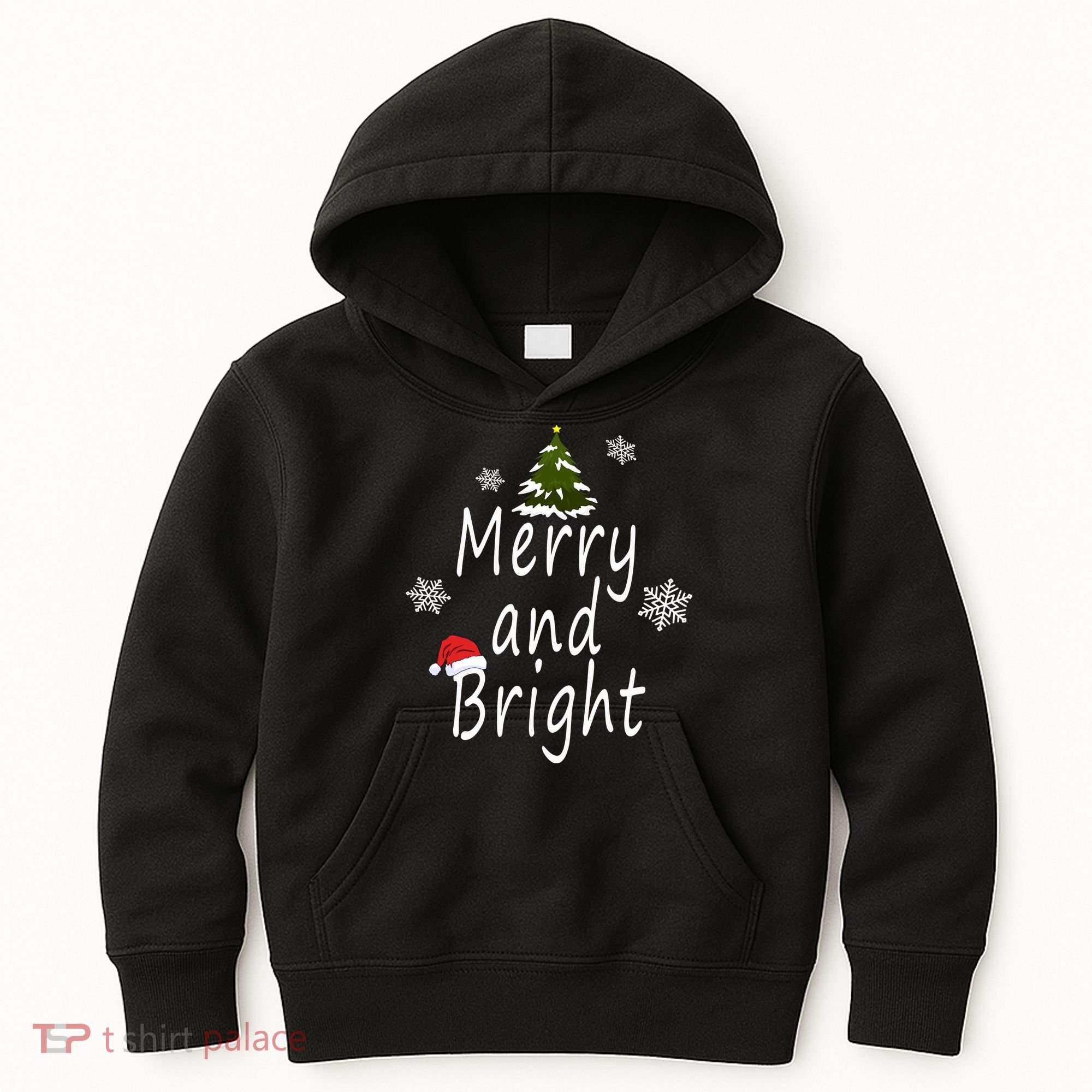 Merry And Bright | Merry Chrismas Kids Hoodie