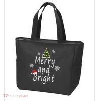 Merry And Bright | Merry Chrismas Tote Bag thumb 3