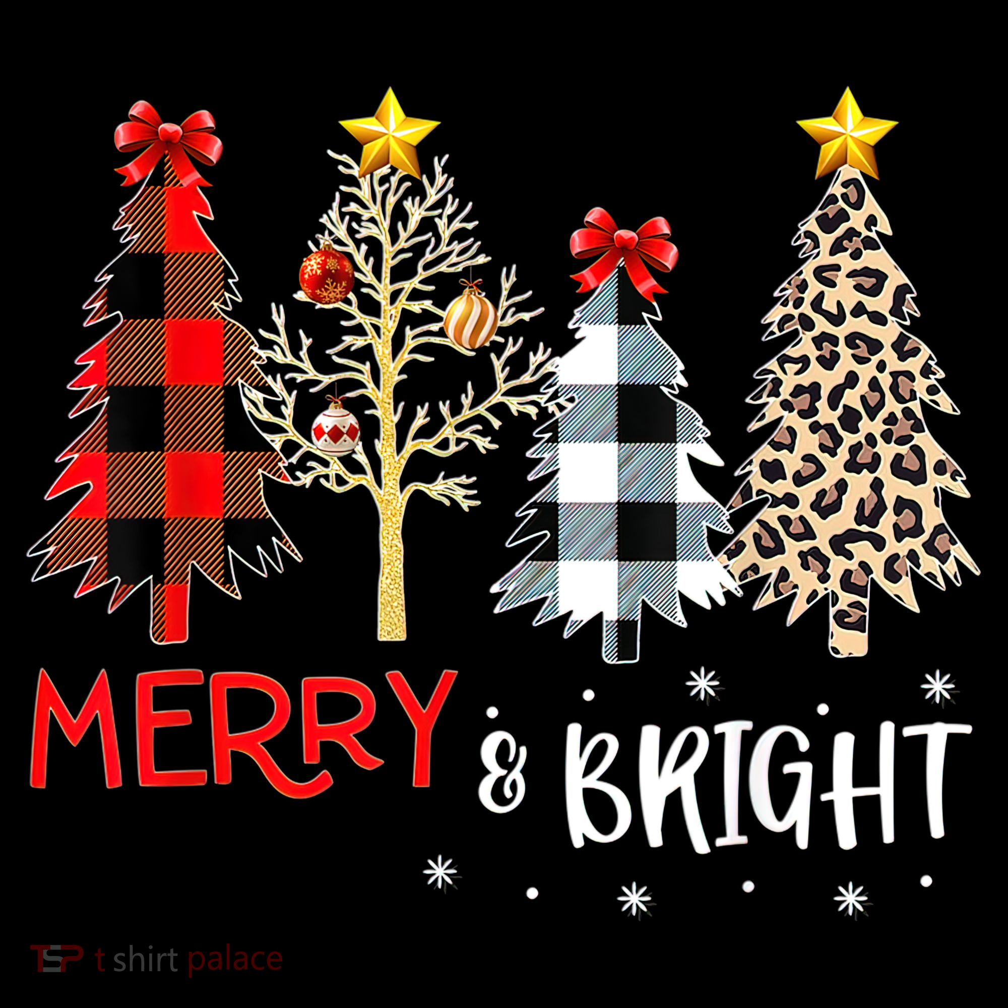 Merry And Bright Women Funny Leopard Plaid Christmas Trees Coffee Mug