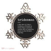 Mens Awesome Bridesman Definition Ornament thumb 0