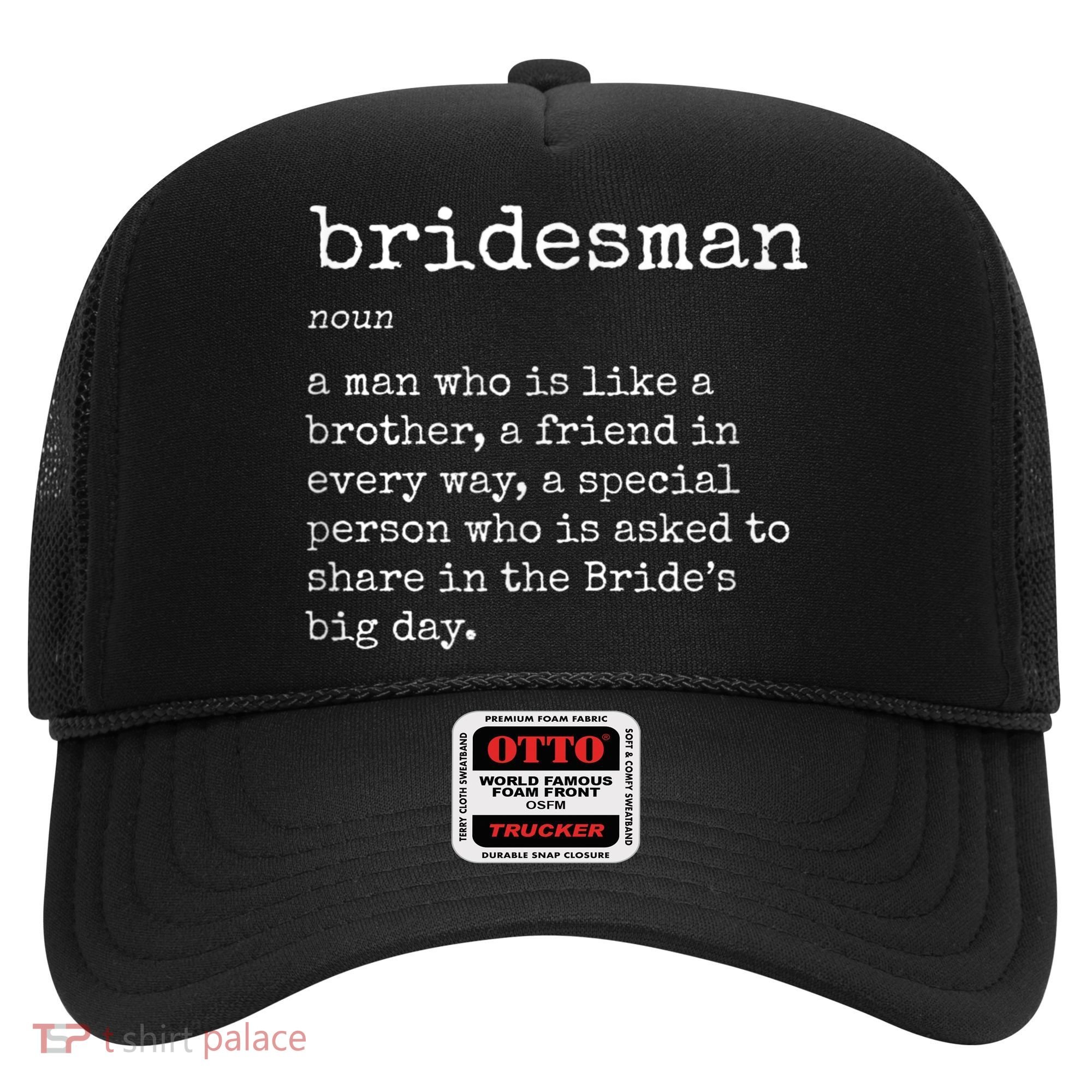 Mens Awesome Bridesman Definition Hat