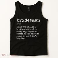 Mens Awesome Bridesman Definition Tank Top thumb 2