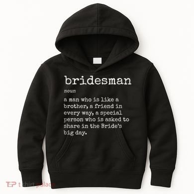 Mens Awesome Bridesman Definition Kids Hoodie
