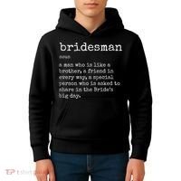 Mens Awesome Bridesman Definition Kids Hoodie thumb 4
