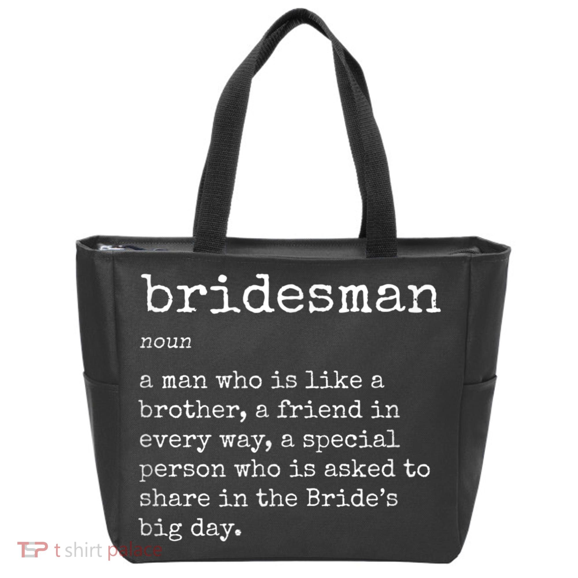 Mens Awesome Bridesman Definition Tote Bag