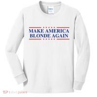 Make America Blonde Again Kids Long Sleeve Shirt thumb 0