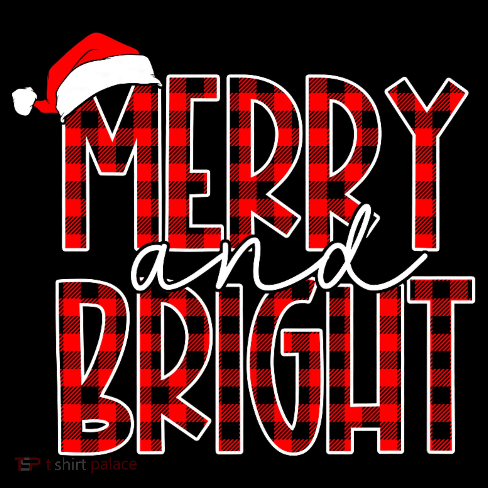 Merry And Bright Buffalo Plaid Red Santa Hat Christmas Xmas Coffee Mug