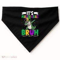 Mardigator Alligator Bruh Mardi Gras Costume Teens Boys Kids  USA-Made Doggie Bandana thumb 0