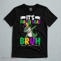 Mardigator Alligator Bruh Mardi Gras Costume Teens Boys Kids  T-Shirt thumb 5
