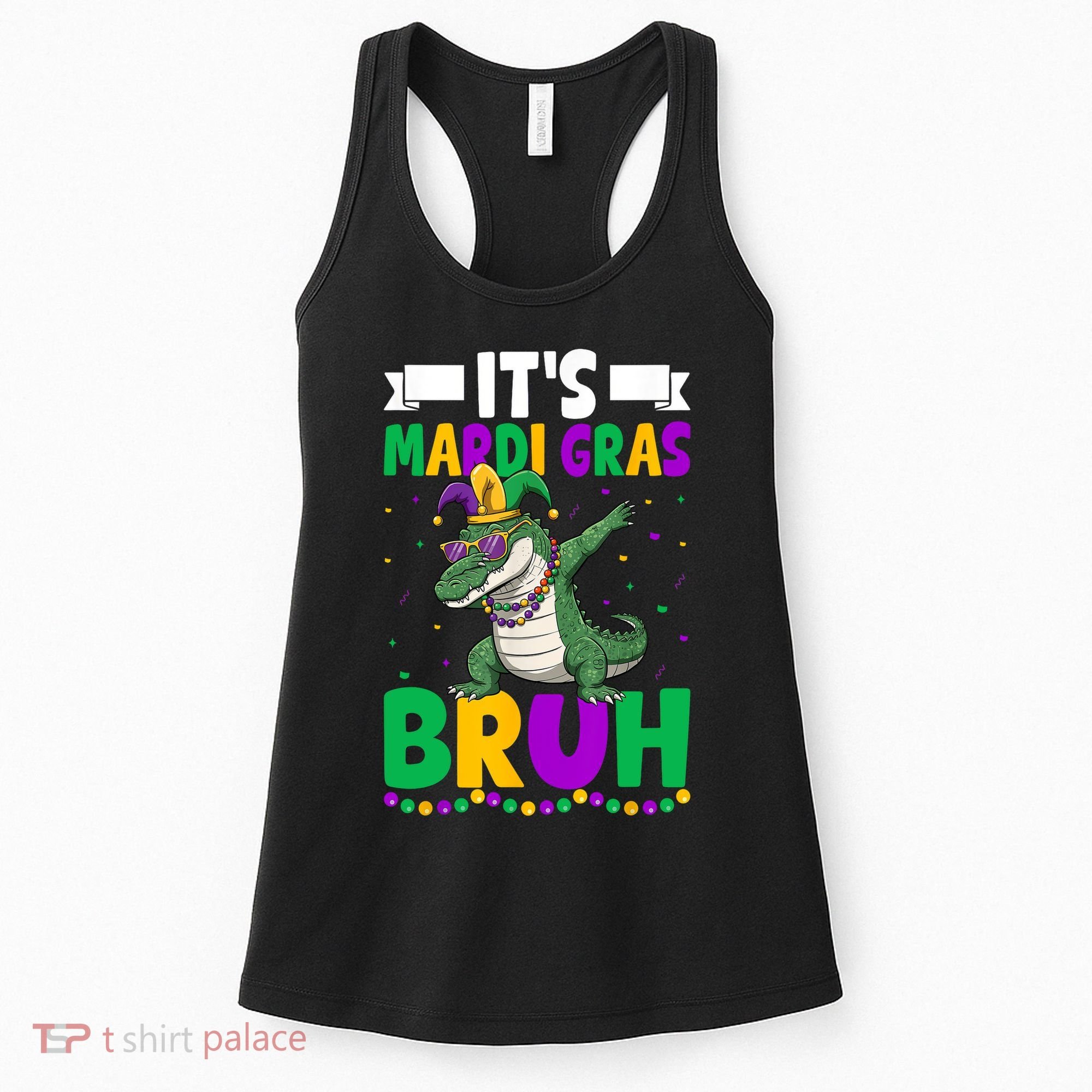 Mardigator Alligator Bruh Mardi Gras Costume Teens Boys Kids  Women's Tank Top
