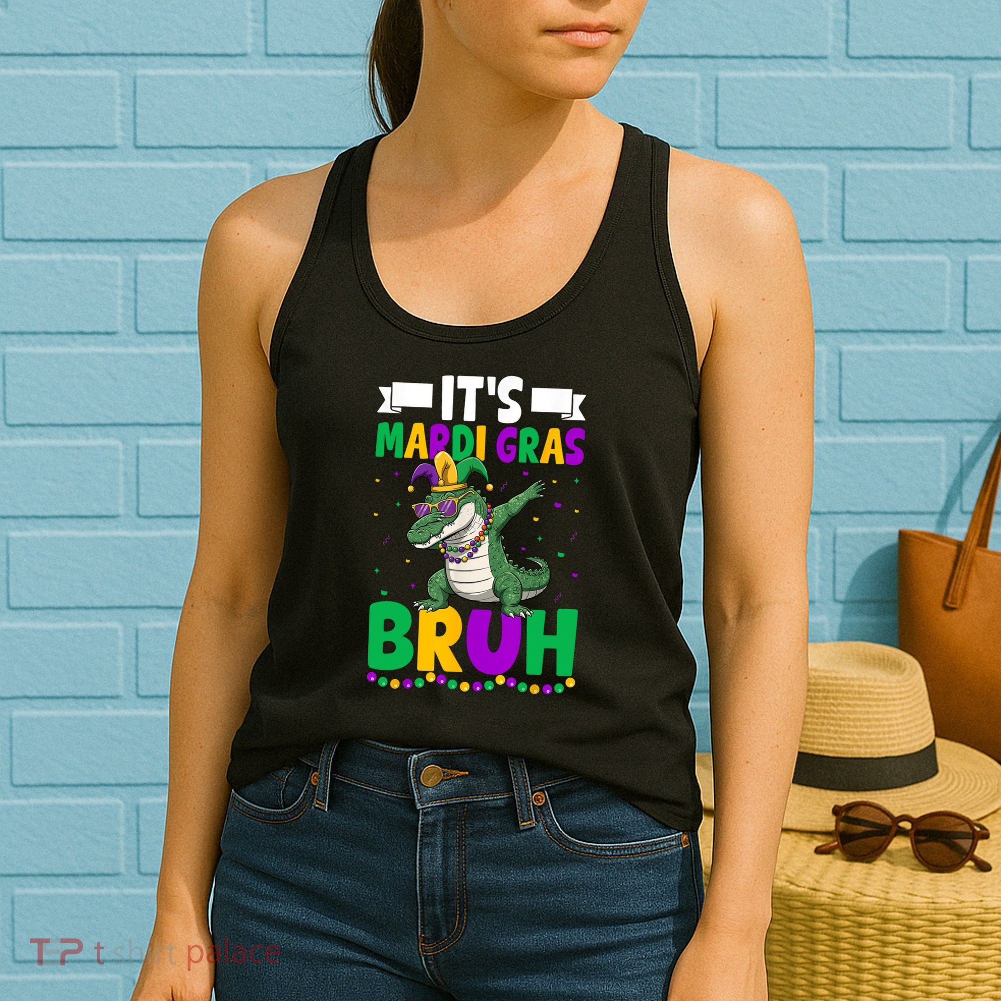 Mardigator Alligator Bruh Mardi Gras Costume Teens Boys Kids  Women's Tank Top