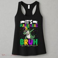 Mardigator Alligator Bruh Mardi Gras Costume Teens Boys Kids  Women's Tank Top thumb 3