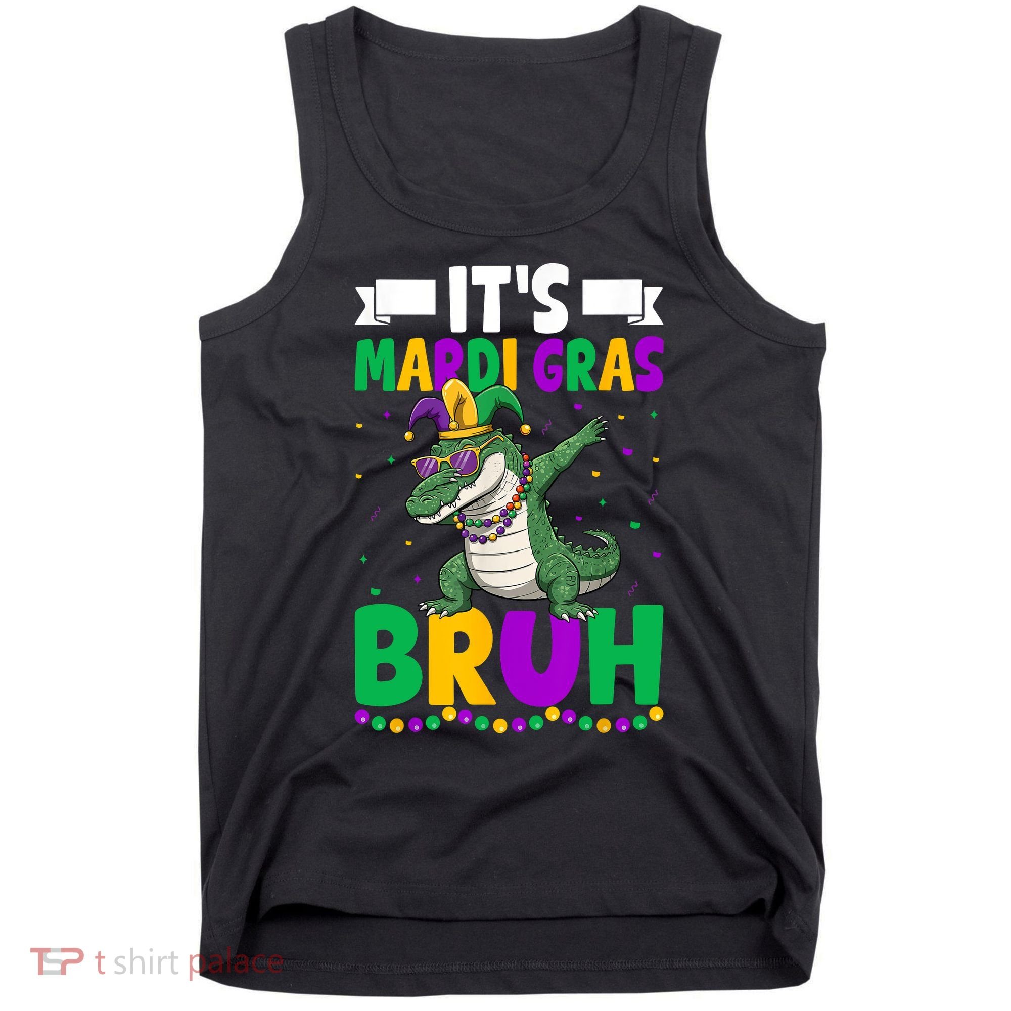 Mardigator Alligator Bruh Mardi Gras Costume Teens Boys Kids  Tank Top