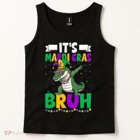 Mardigator Alligator Bruh Mardi Gras Costume Teens Boys Kids  Tank Top thumb 2