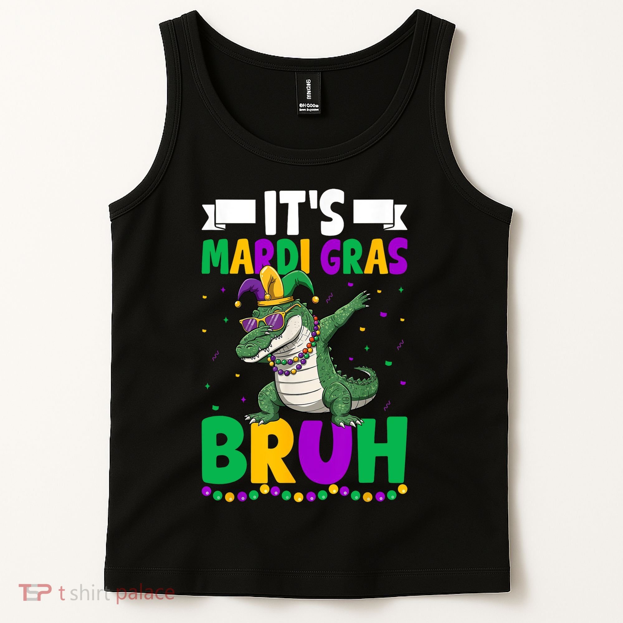 Mardigator Alligator Bruh Mardi Gras Costume Teens Boys Kids  Tank Top