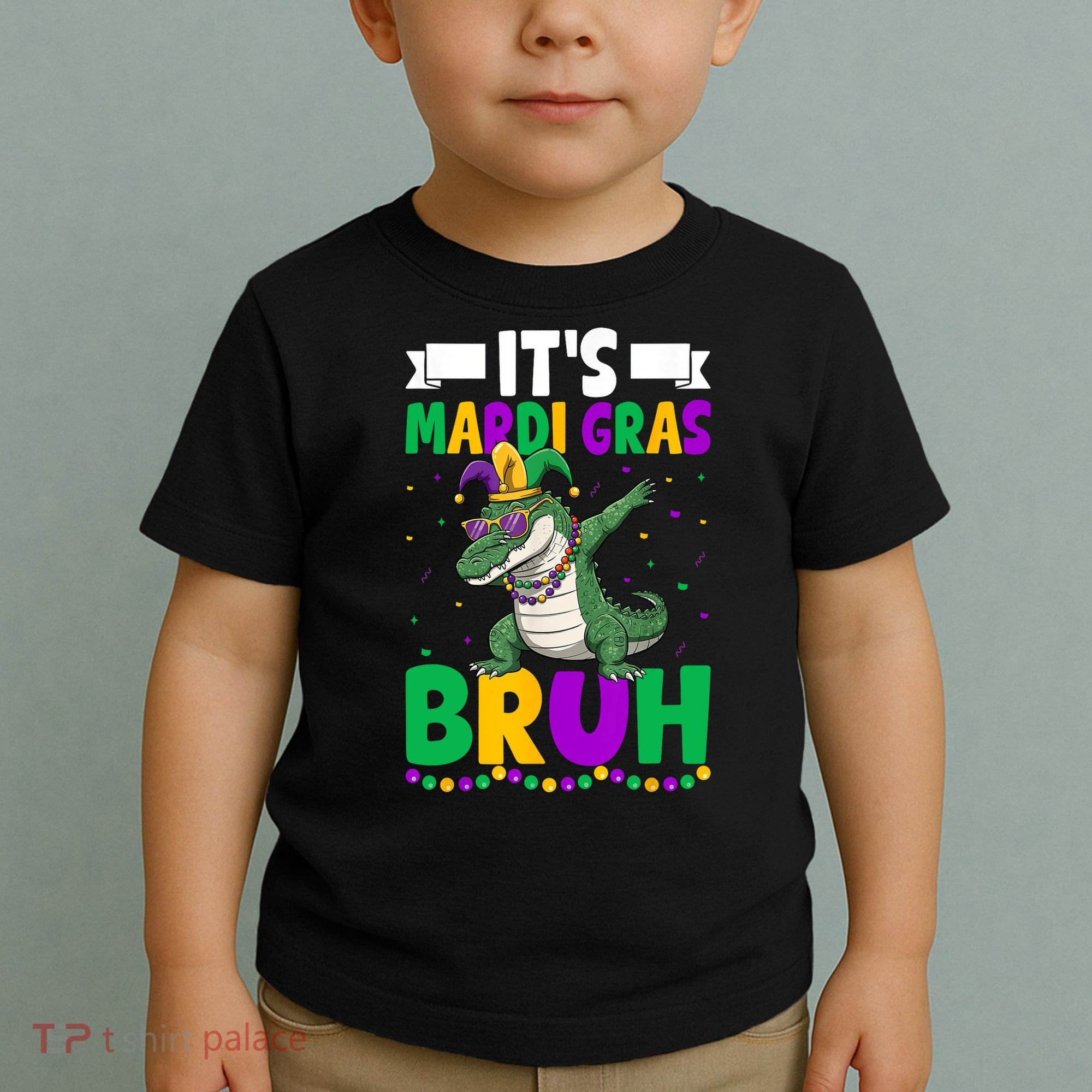 Mardigator Alligator Bruh Mardi Gras Costume Teens Boys Kids  Toddler T-Shirt