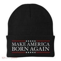 Make America Born Again Christian Faith Christ Jesus Gift Beanie thumb 0