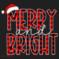 Merry and Bright Buffalo Plaid Red Santa Hat Christmas Xmas  Beanie thumb 2
