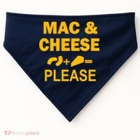 Mac & Cheese Please USA-Made Doggie Bandana thumb 0