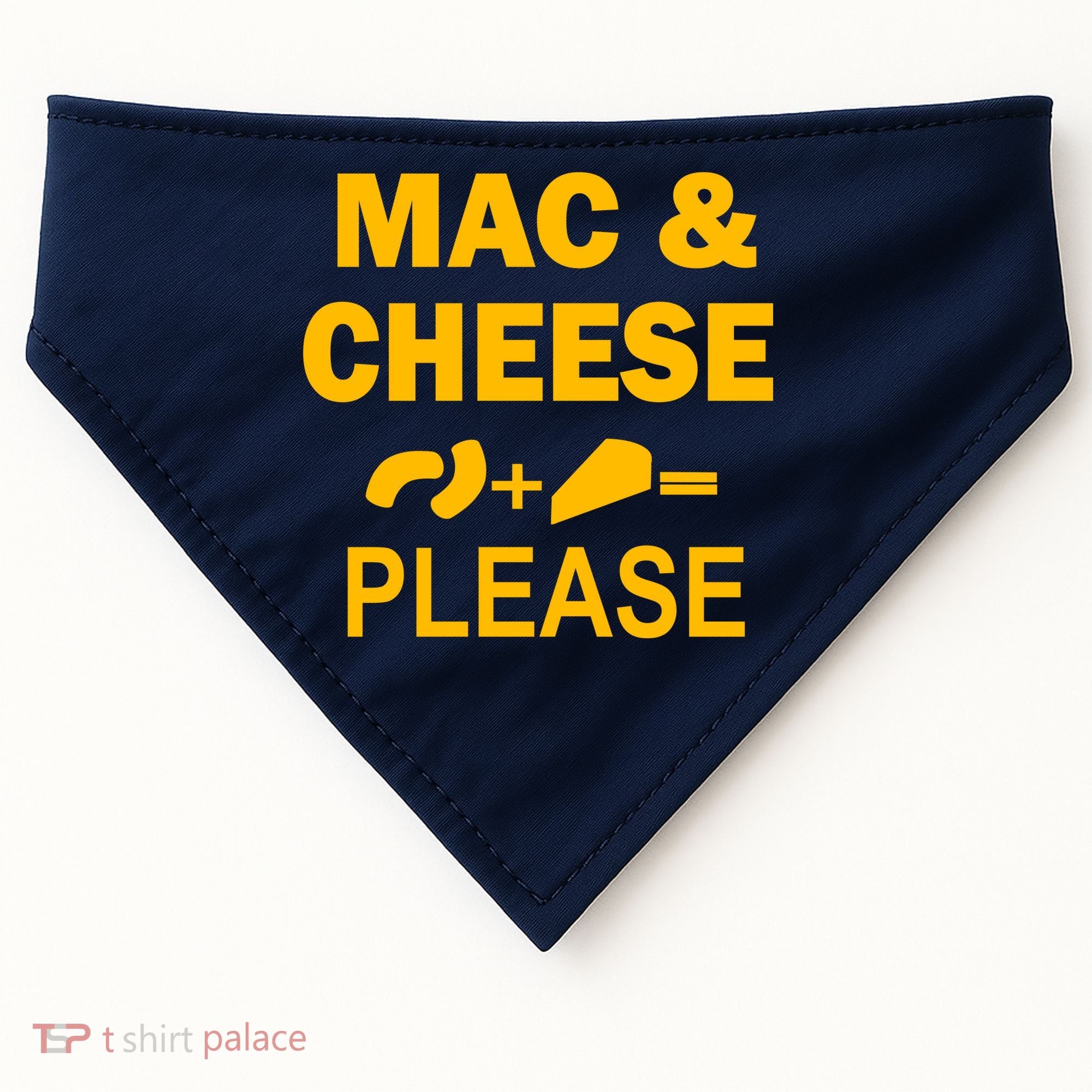 Mac & Cheese Please USA-Made Doggie Bandana