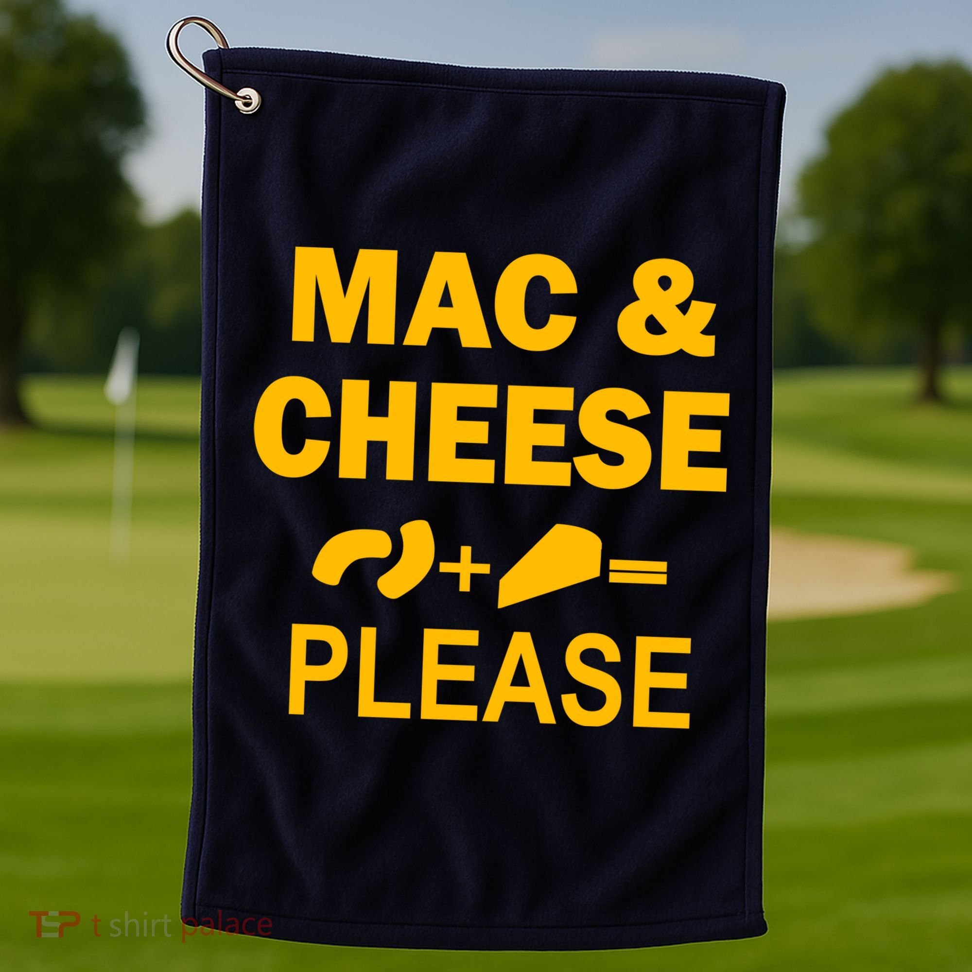 Mac & Cheese Please Golf Towel