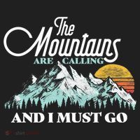 Mountains Are Calling & I Must Go Retro 80s Vibe Graphic TShirt Tumbler thumb 3