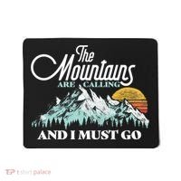 Mountains Are Calling & I Must Go Retro 80s Vibe Graphic TShirt Mousepad thumb 0