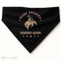 Make America Cowgirl Cowboy Again USA-Made Doggie Bandana thumb 0