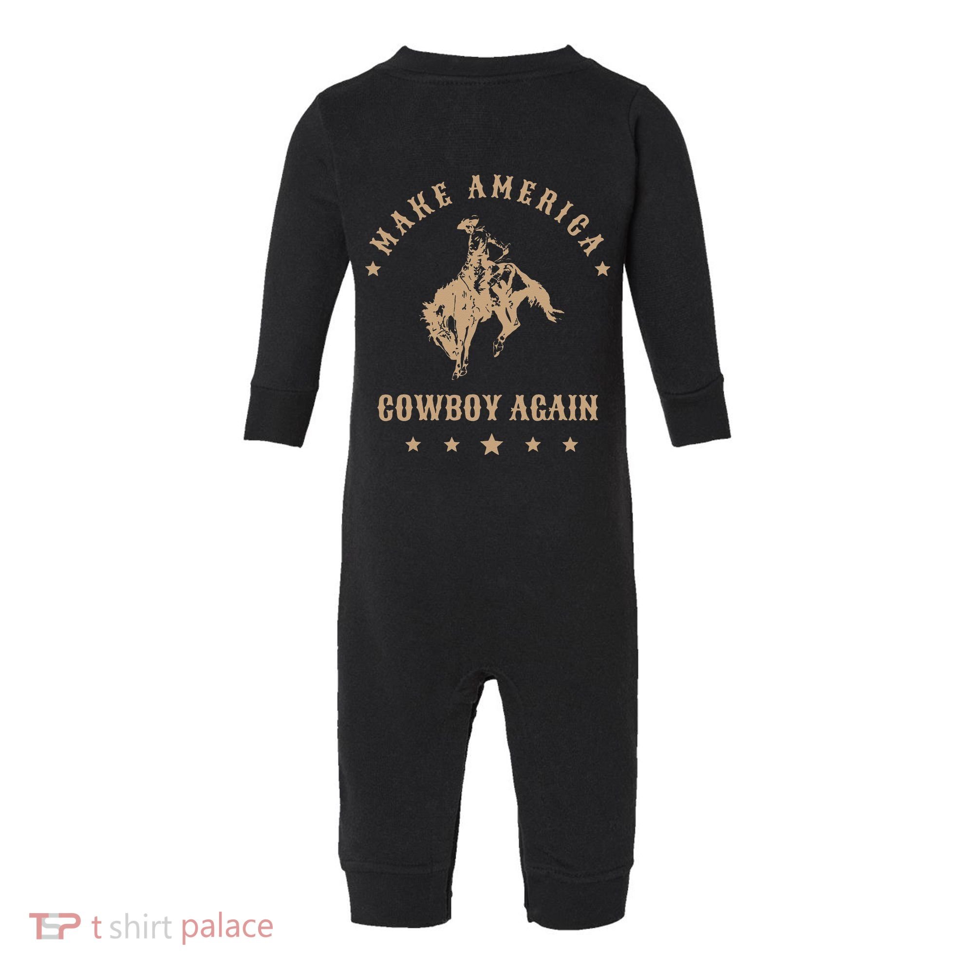 Make America Cowgirl Cowboy Again Infant Fleece One Piece