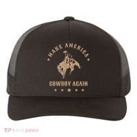 Make America Cowgirl Cowboy Again Yupoong Adult 5-Panel Trucker Hat thumb 0