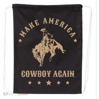 Make America Cowgirl Cowboy Again Drawstring Bag thumb 0