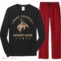 Make America Cowgirl Cowboy Again Long Sleeve Pajama Set thumb 0