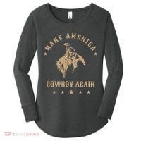 Make America Cowgirl Cowboy Again Women's Perfect Tri Tunic Long Sleeve Shirt thumb 0