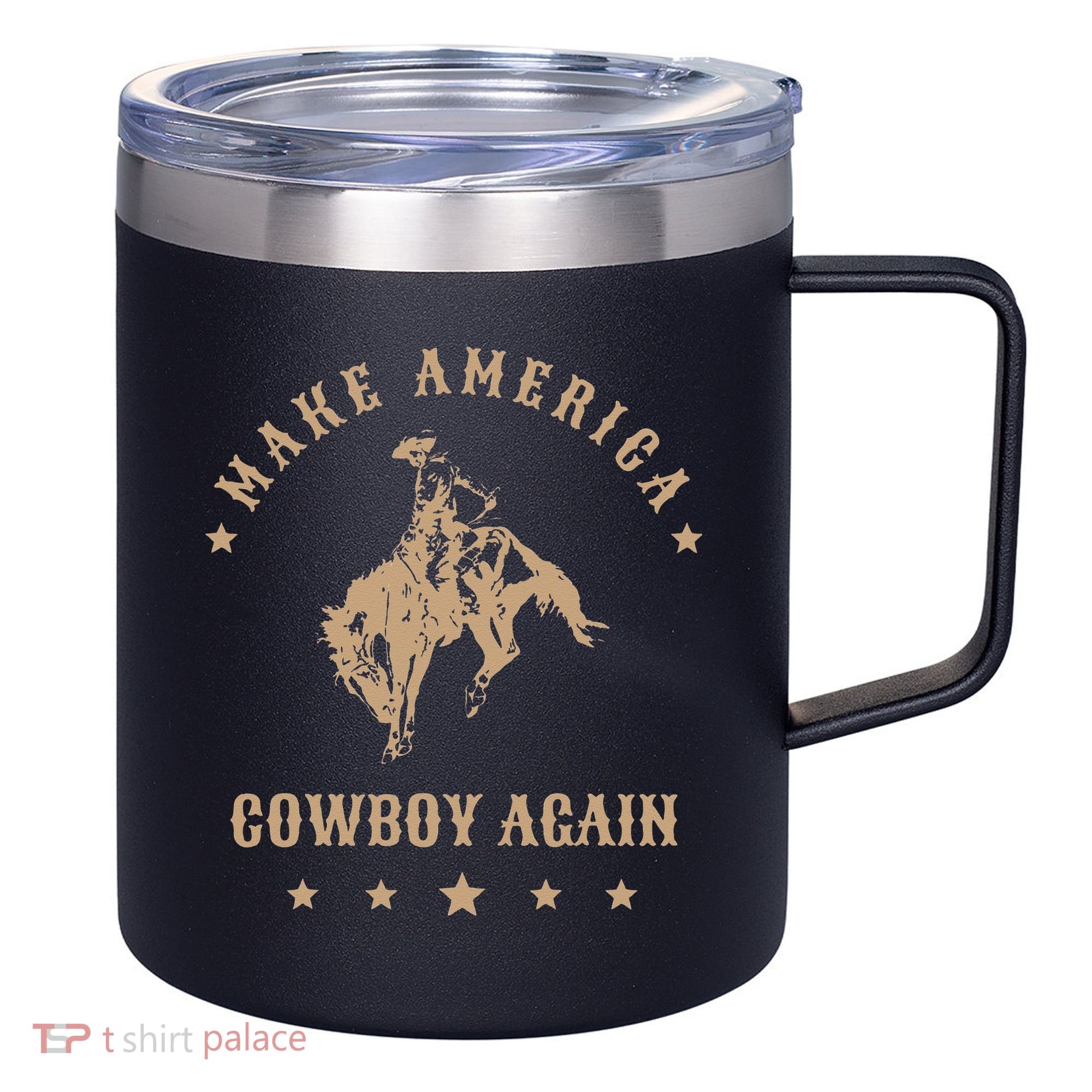 Make America Cowgirl Cowboy Again 12oz Stainless Steel Coffee Mug