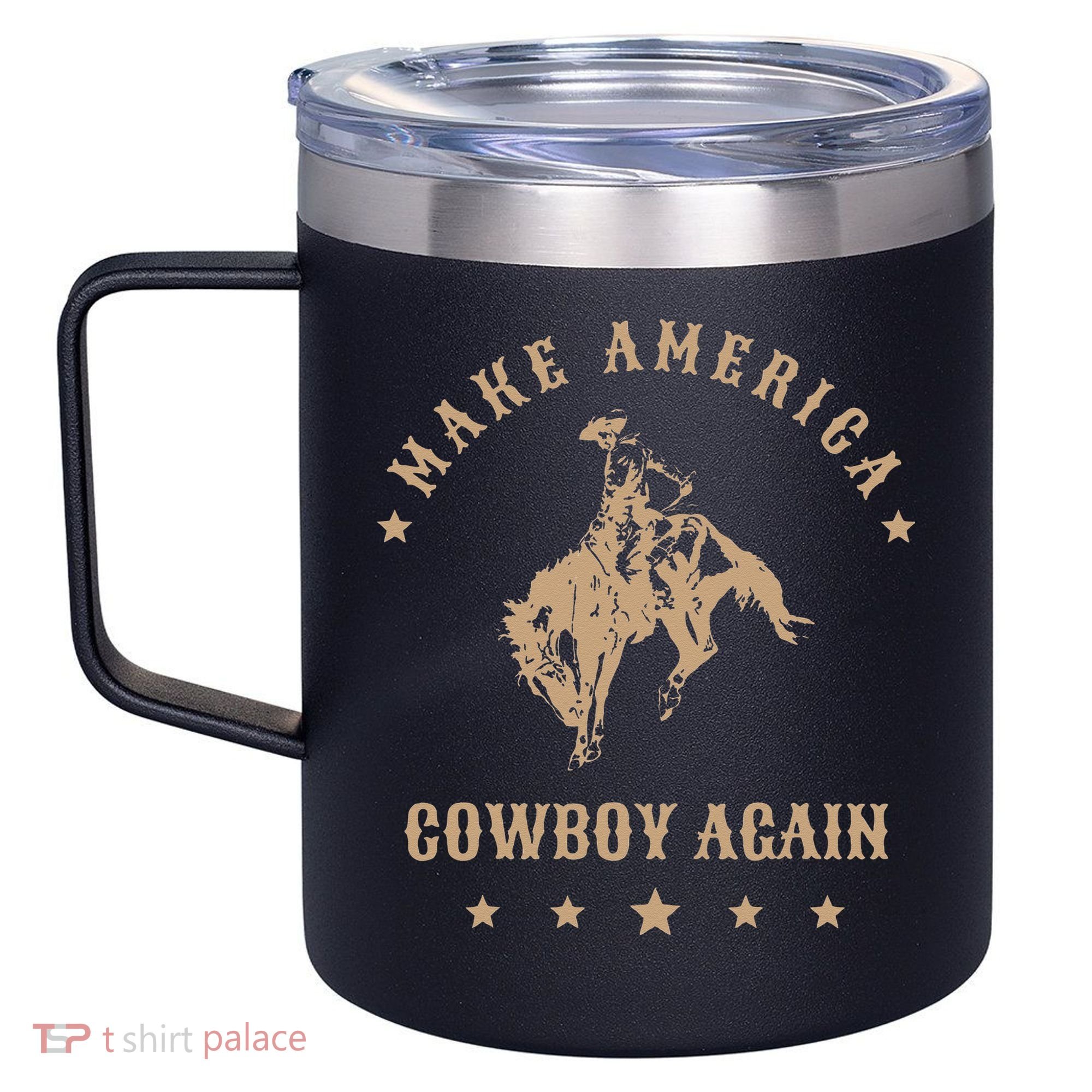 Make America Cowgirl Cowboy Again 12oz Stainless Steel Coffee Mug