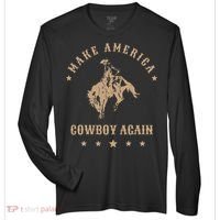 Make America Cowgirl Cowboy Again Zone Performance Long-Sleeve T-Shirt thumb 0