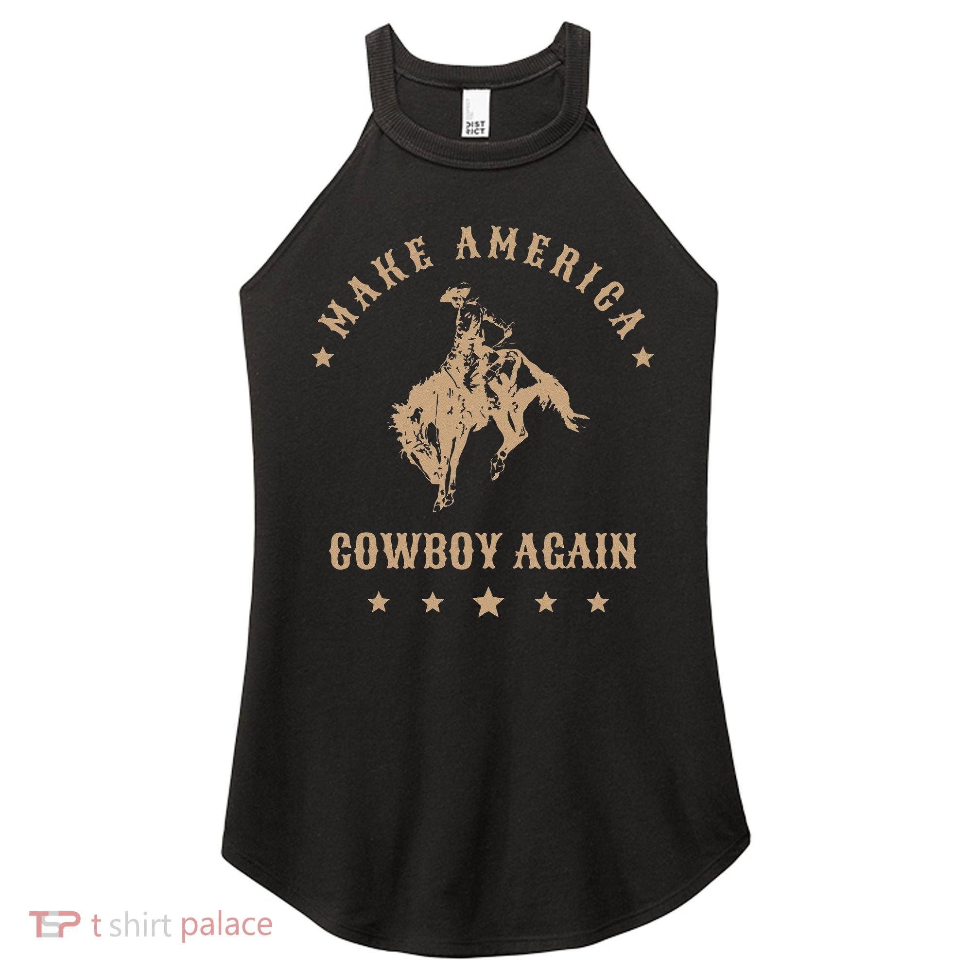 Make America Cowgirl Cowboy Again Women's Perfect Tri Rocker Tank