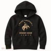 Make America Cowgirl Cowboy Again Kids Hoodie thumb 0