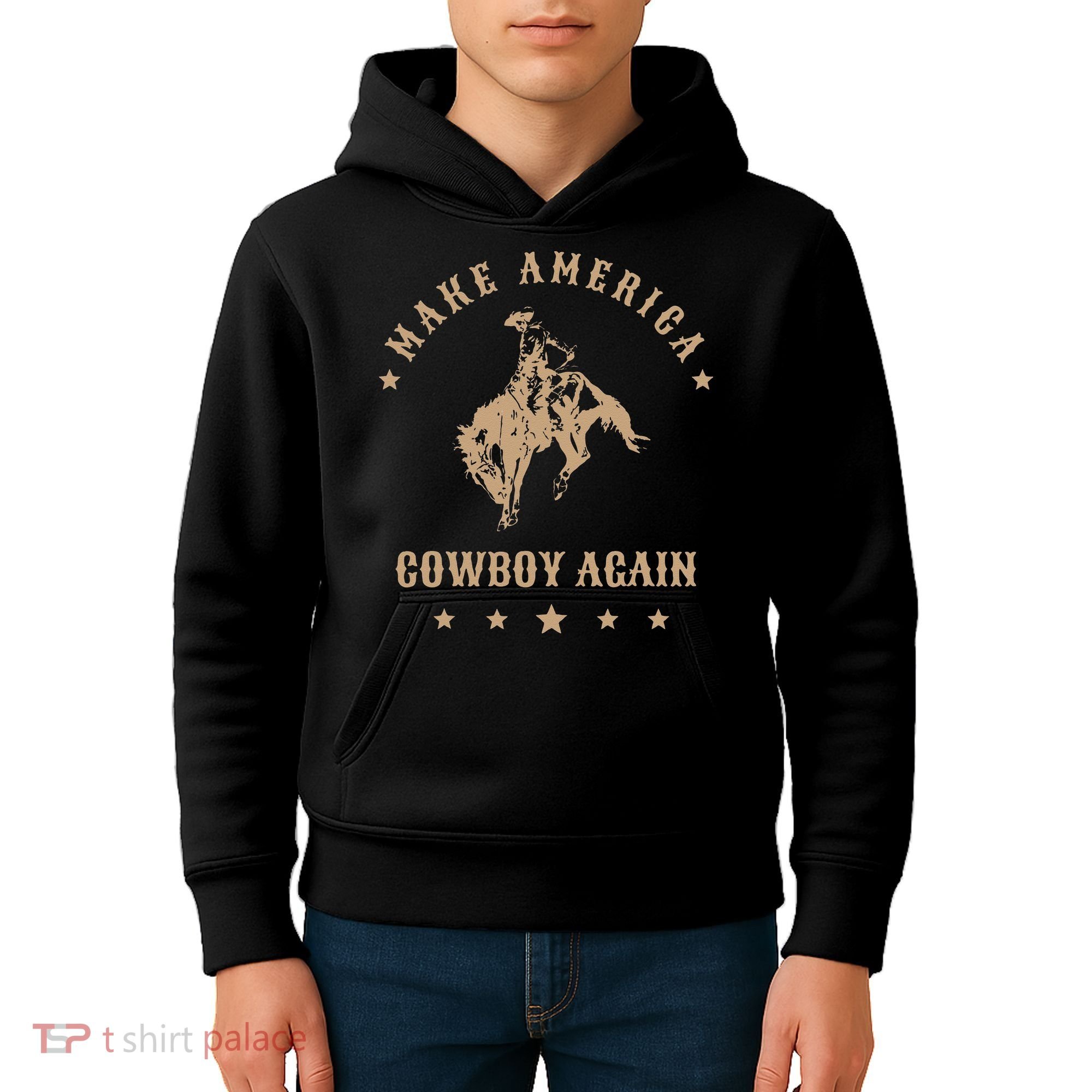 Make America Cowgirl Cowboy Again Kids Hoodie