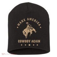 Make America Cowgirl Cowboy Again Short Acrylic Beanie thumb 0