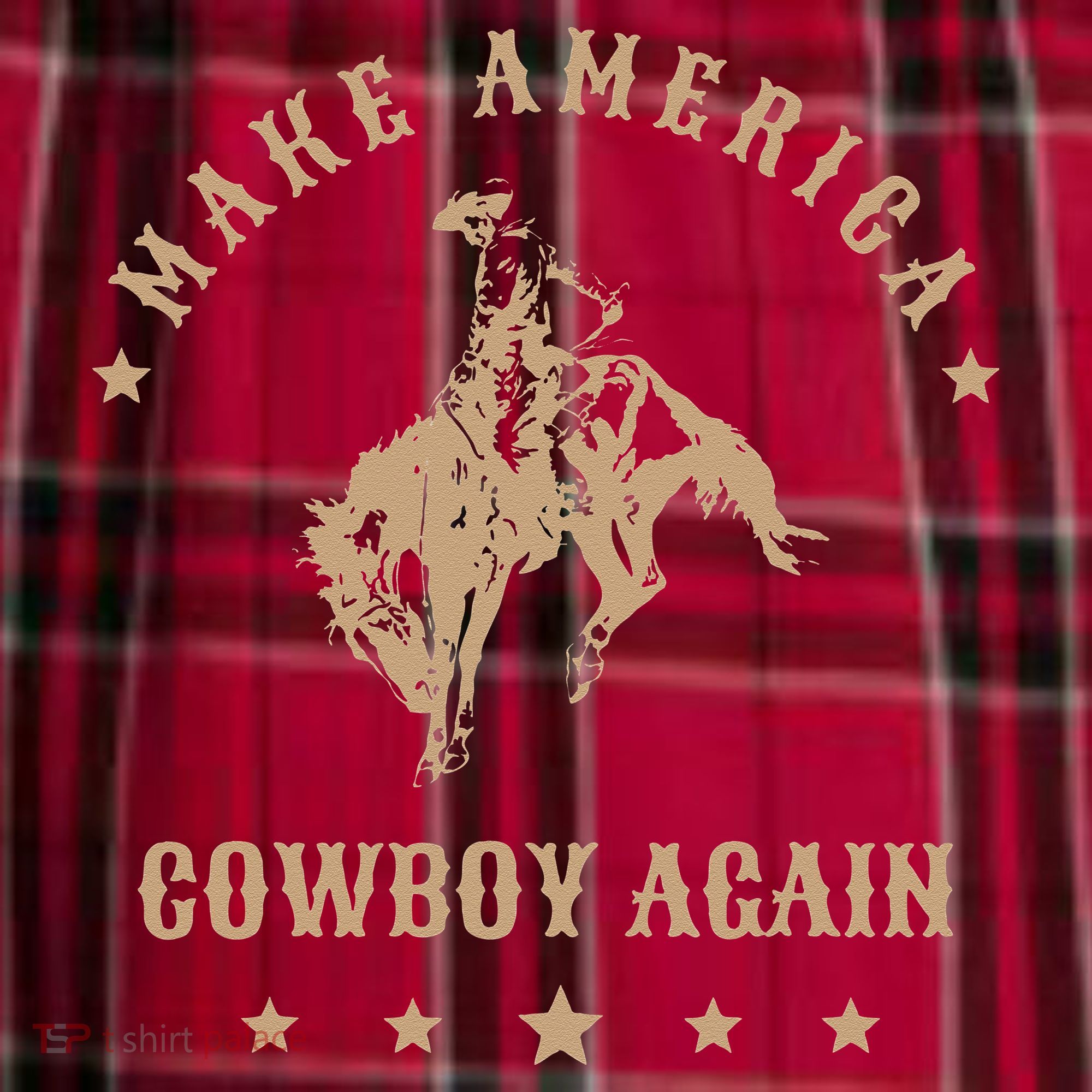 Make America Cowgirl Cowboy Again Men's Flannel Plaid Pajama Pants